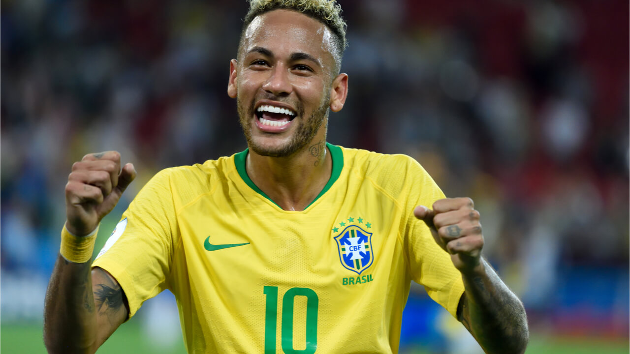 Neymar após o jogo contra a Sérvia na Copa do Mundo de 2018.
