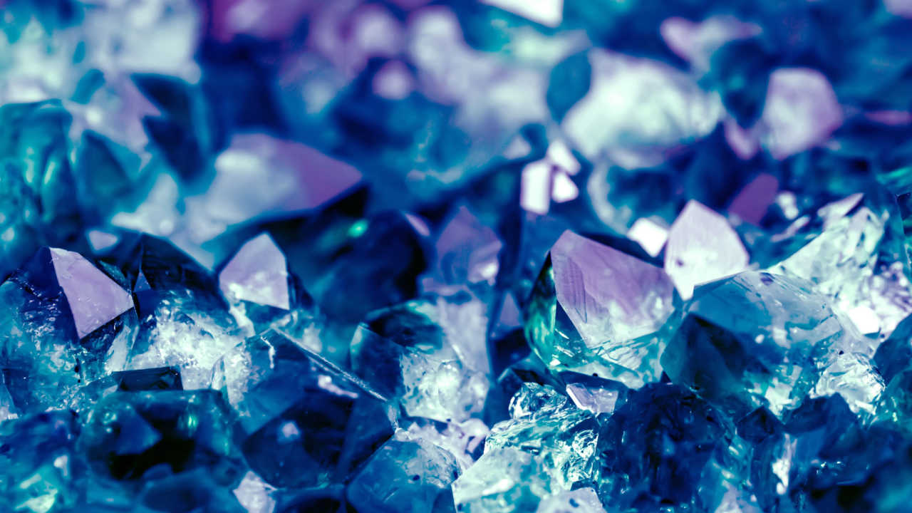 cristais azuis