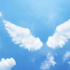 nuvens com o formato de asas de anjo da guarda