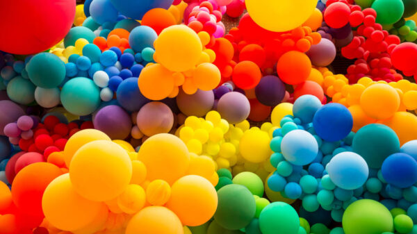 balões coloridos