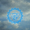 símbolo do chakra vishuddha na cor azul